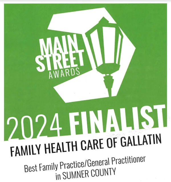 Main Street Awards Sumner County — 2024 Finalist — Best Family Practice / General Practitioner