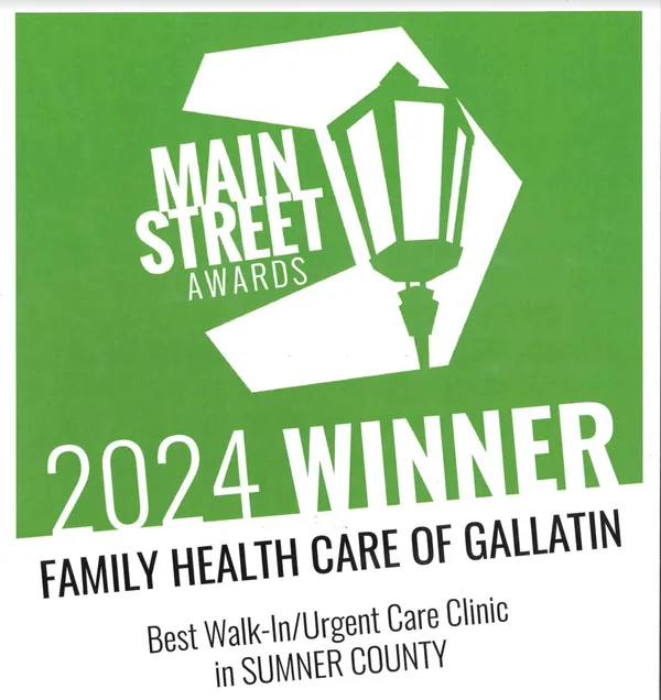 Main Street Awards Sumner County — 2024 Winner — Best Walk-In / Urgent Care Clinic